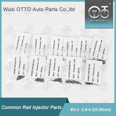 커먼레일 인젝터 조절 심 키트 2.0mm 직경 수리 심 와셔 3.80-4.30(0.05mm) 50개/봉 디젤 인젝터 수리 부품